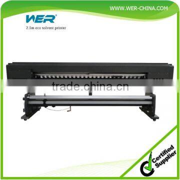 Cheap 2.5m WER-ES2502 eco solvent printer with DX5 print head printer for feather flag