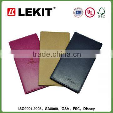 High Quality Slim Size Korean Stitch Bond Leather Agenda