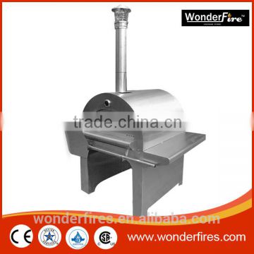 Wood Fired Stainless Steel Pizza Oven-Wood Fired Oven & Cart - Freestanding