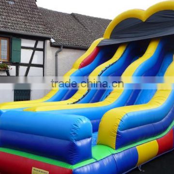 2016 giant inflatable slide/blue inflatable slide for kids