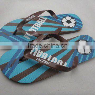 Mens cheapest football style indoor PVC flip flop slippers 2012