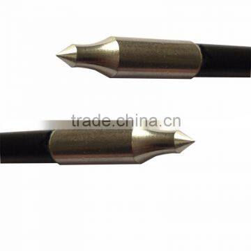 The Cheapest Fiberglass Arrow Steel Tip and Screw Point Red Vanes Nock Arrow photo-4