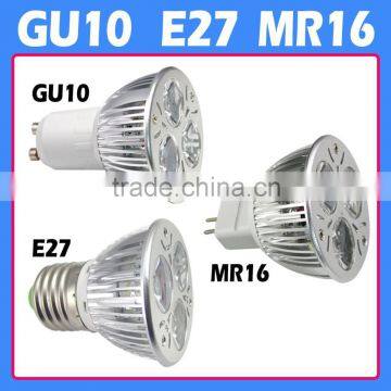E27 GU10 GU5.3 MR16 high power led 3W led spot light