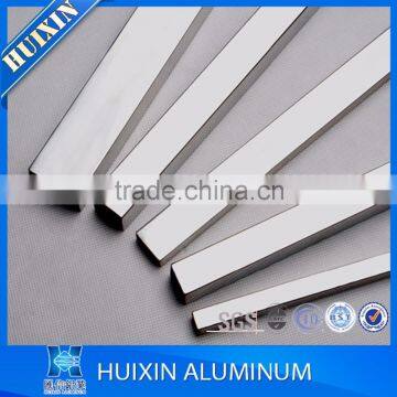 Aluminum Profile Sliding Track Aluminum Hollow Bar With Anodizing Matt Silver