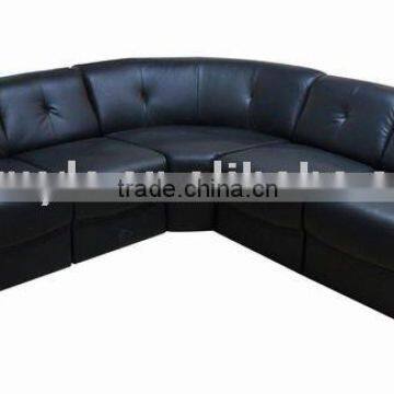 black furniture leather sofa set