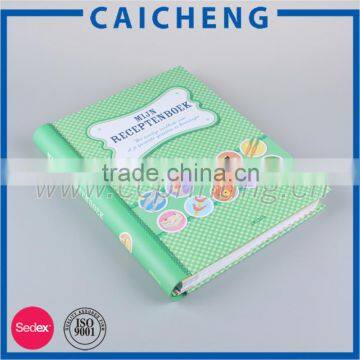 notebook with colored dividers