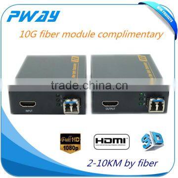 Uncompressed Fiber Optic Extender 1080p 60hz HDMI Media Converter 10km Over Single Mode photo-2