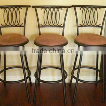 Modern design metal swivel bar chair