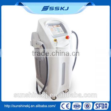 Salon use hair remove laser plus laser skin treatment machine