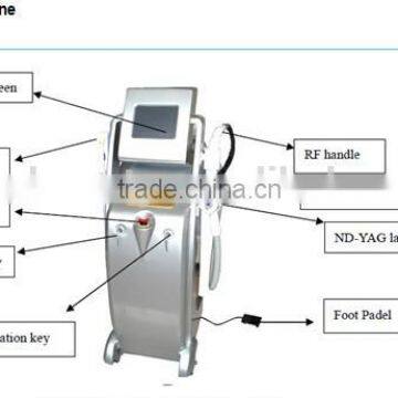 Q Switch ND YAG + RF +E- Light Multipurpose Equipment + and ISO13485