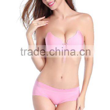Beautiful Looks Magic Invisible Inserts Padded Adhesive Sexy Silicone Bra for Breast Enhance photo-2