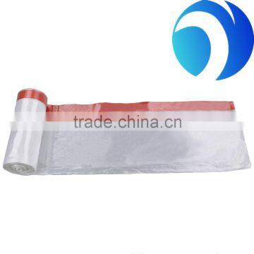 Eco-friendly biodegradable Disposable plastic LDPE drawstring bag