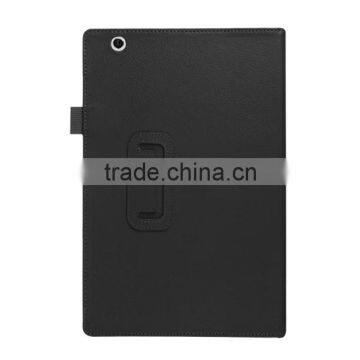 Quality Lychee Texure PU Leather Case With Flip Stand For SONY XPERIA Z4 TABLET FOR XPERIA TABLET Z4 FOLD LEATHER CASE POUCH photo-4