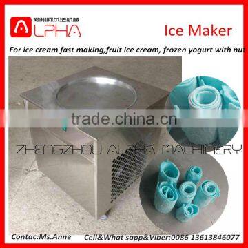 Thailand Style Fried Ice Cream Machine/ Fried Ice Cream Roll Machine/Flat Pan Fried Ice Cream Machine