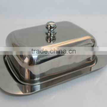 Durable & High quality S/S butter tray with lid for wedding favours