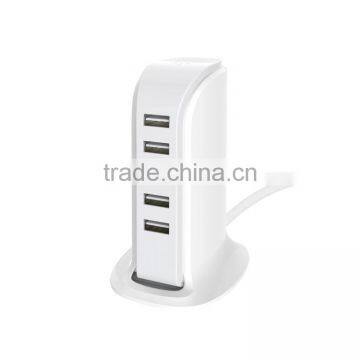 smart mobile phone 5 ports usb plug power socket charger