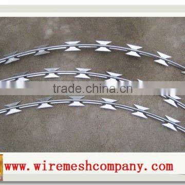 China concertina razor wire, razor wire fencing, razor barbed wire