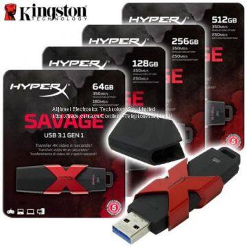 Kingston HyperX SAVAGE USB 3.1 GEN1 64GB 128GB 256GB HXS3