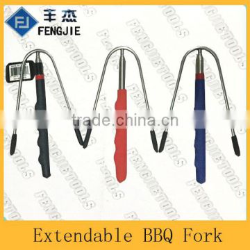 Long handle Metal BBQ Fork Skewer