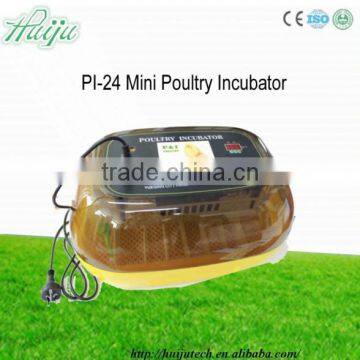 Easy to use!Mini capacities 24 chicken egg incubator price for sale PI-24