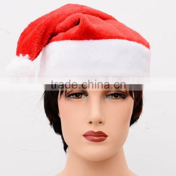 Christmas Santa Hat Traditional Red and White Soft Caps