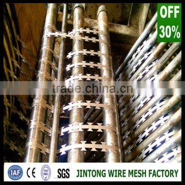 Sus304 Concertina Razor Wire Coil / Stainless Steel Razor Barbed Wire photo-4