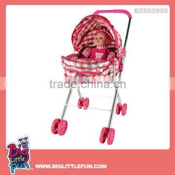 Lovely baby doll stroller toy with 16''doll