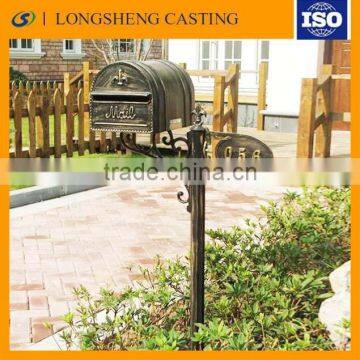 Free stand outdoor aluminum casting article mailboxes 1.2M