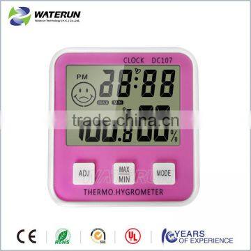Hot Sale Mini Digital Alarm Clock Thermometer Testing Indoor Humidity and Temperature photo-3