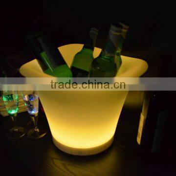 Best sale plastic glow ice bucket led wine ice bucket cooler