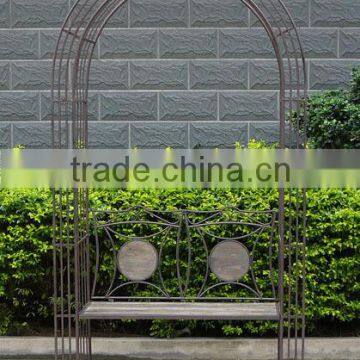 Vintage Style Anti White Garden Wedding Arch photo-5