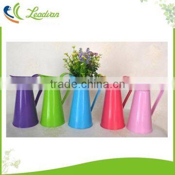 Home flower pots planters vintage finish barrel coffee metal bucket with handle wedding decor