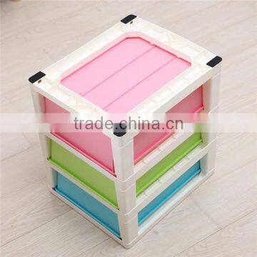 Plastic 3-Layer Underwear Socks Storage Drawer Cabinet photo-3