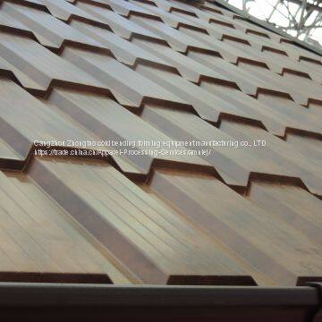 Glazed Bamboo Type Metal Tile Manufacturing Equipment photo-3