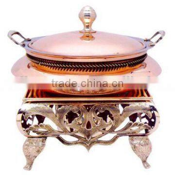 Unique Design Royal Style Rose Gold Plated Stainless Steel Hanging Chafing Dish for Banquet | Hot Sale Chafing dish