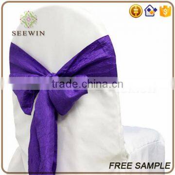 Fancy Banquet Tafatta Christmas Chair Sash photo-5