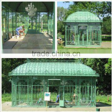 Trade Assurance Galvanized Steel Frame Garden Greenhouse / Glass Victorian Greenhouse for Sale photo-3