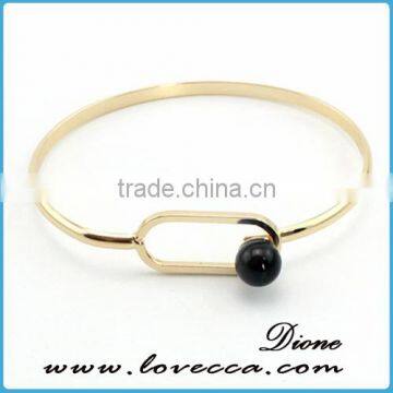 Single Bangle Wholesale Fashion Jewelry Wire Gemstone Bracelet photo-2