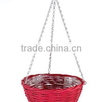 Natural Garden Wicker Hanging Flower Baskets photo-4