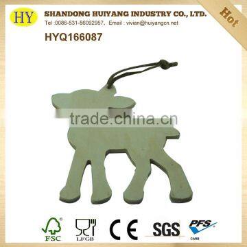 New unfinished factory deer wooden craft hanger on sale