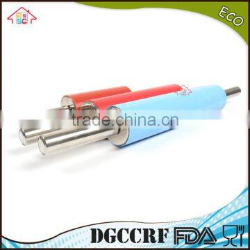 NBRSC High Quality Non Stick Stainless Steel Silicone Rolling Pin Set With Silicone Baking Mat Ball Bearings photo-3