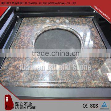 Polished Tan Brown Granite Kitchen Countertop