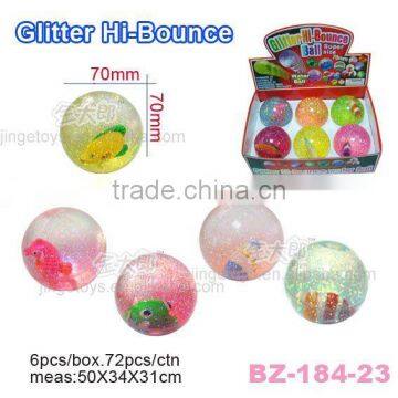 Sell 70MM Flashing Glitter Bounce Crystal Ball with Floating Ocean Animal