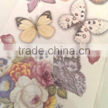 Multi Color Butterfly & Rose Design Sticker, Decorative Shinny Glitter Sticker photo-4