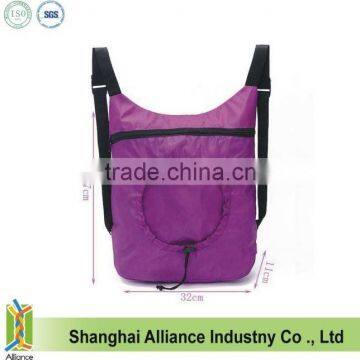 Promotional waterproof nylon foldable backpack bag (CF-240)