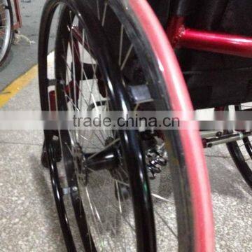 China Supplier Rehabilitation Therapy Supplies Ourdoor Lightweight Manual Sports Leisure&sports Wheelchair TOPMEDI photo-4