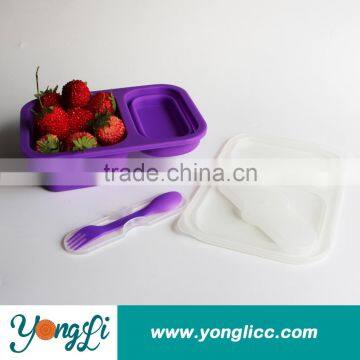 Portable Waterproof Silicone Collapsible Food Container photo-2