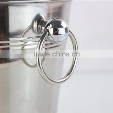 Bar Using Custom Logo Stainless Steel Beer Drinking Ice Bucket With Handle photo-6
