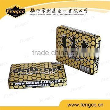 Metal flat shape tin box cans in full color print for promotion gift