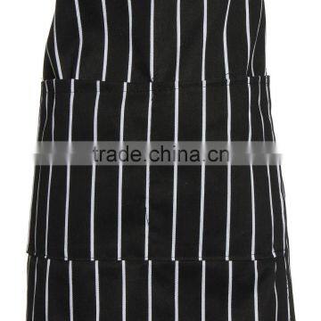 Black Adult Apron Kitchen Restaurant Bar Chef Cook Waiter Polyester Stripe Bib Cook Cleaning Avental Delantal Tools photo-5